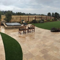 Fake Grass Carpet Yorba Linda, California Backyard Deck Ideas, Backyard Makeover