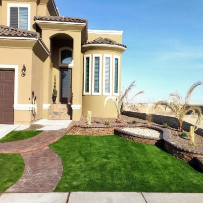 Faux Grass Manhattan Beach, California Paver Patio, Front Yard Landscape Ideas