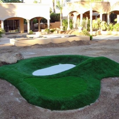 Synthetic Grass El Rio, California Putting Green Carpet, Commercial Landscape