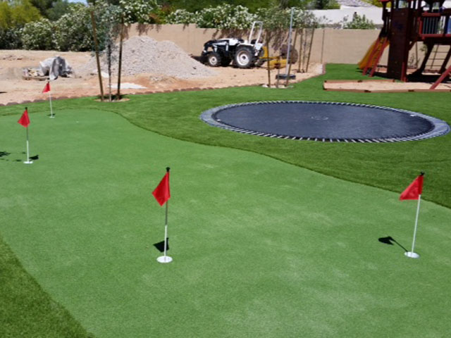 Artificial Grass Carpet Irwindale, California Putting Green, Backyard Makeover