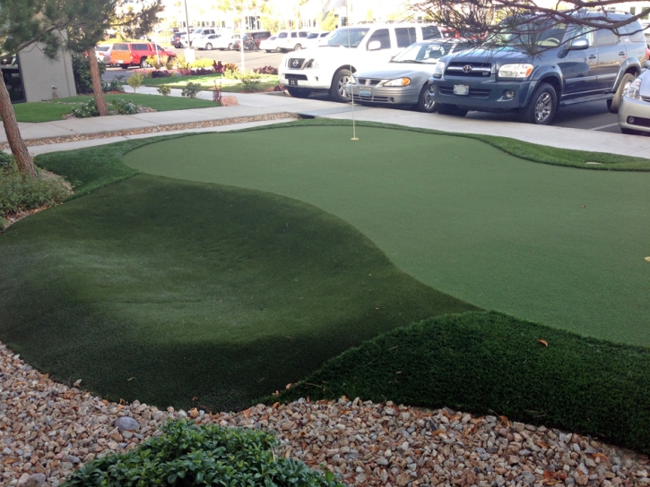 Artificial Turf La Verne, California Putting Green Carpet, Commercial Landscape