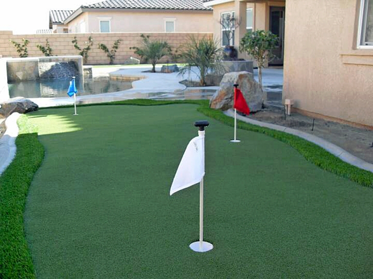 Grass Installation San Pedro, California Artificial Putting Greens, Backyard Makeover